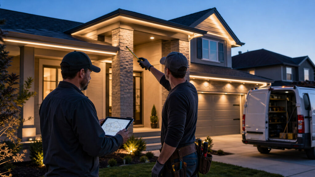 gouly permanent outdoor lighting contractor profit