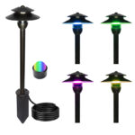 3w smart rgbw brass landscape path light 24v ip65 | gouly
