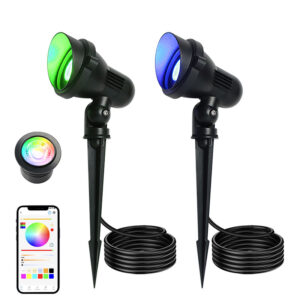 6w mr16 rgbw landscape spotlight dc24v ip65 app control garden light | gouly