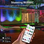6w rgbwic mr16 brass landscape light 24v ip65 smart outdoor spotlight