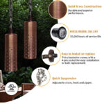 6w rgbw chasing brass pendant light dc24v app control outdoor hanging light | gouly