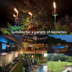 3W Smart RGBW Brass Tiki Torch Landscape Light 24V IP65 App Control | GOULY - Image 3