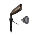 7w low voltage bronze landscape spotlight 2700k ip65 outdoor garden light