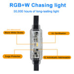 glmd204 dc24v rgbw chasing pixel light, ip68 outdoor permanent lighting | gouly