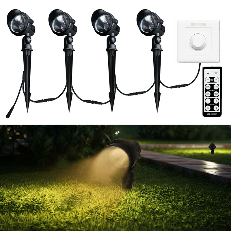 6w low voltage led landscape spotlight dc24v ip66 2700k garden light | gouly