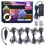 108ft smart rgbw ic permanent outdoor lights | gouly