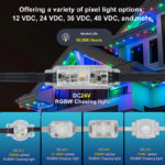 glmd204 dc24v rgbw chasing pixel light, ip68 outdoor permanent lighting | gouly