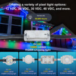 glmd209 dc24v rgbw permanent led pixel light, ip68 outdoor chasing light | gouly