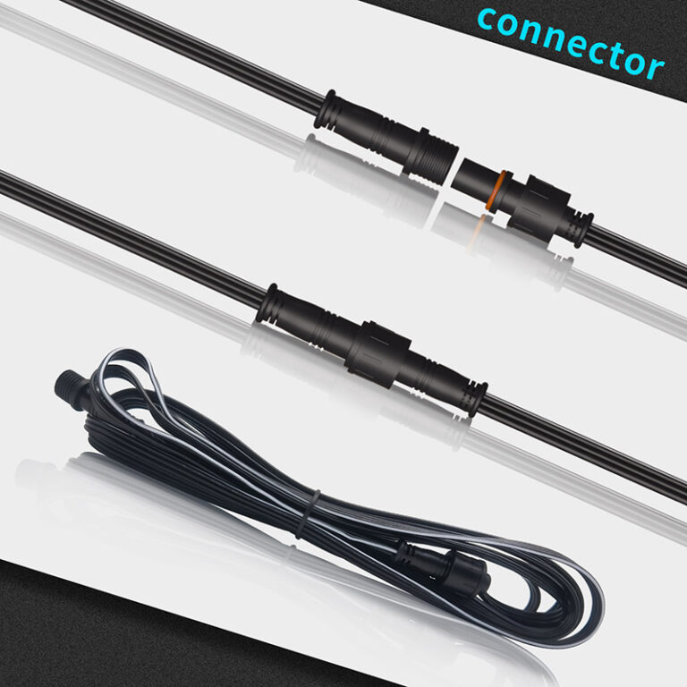 10ft 3m ip67 waterproof led extension cable with 3 pin connector | gouly