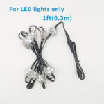 1ft 0.3m ip67 waterproof led extension cable with 3 pin connector | gouly