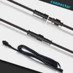 20ft 6.1m ip67 waterproof led extension cable with 3 pin connector | gouly
