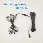 20ft 6.1m ip67 waterproof led extension cable with 3 pin connector | gouly
