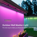 lw24w 24v rgbwic outdoor wall washer light, 24w dc24v ip68 smart app control | gouly