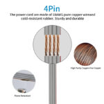 4 pin ip68 waterproof 48v extension cable connector, 18awg copper wire | gouly
