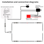 12v rgb/rgbw car underglow light strip kit, ip67 smart app control | gouly