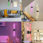 ch3w rgbw rgb+ww 2700k smart acrylic bubble tube wall light, app control | gouly