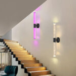 ch3w rgbw rgb+ww 2700k smart acrylic bubble tube wall light, app control | gouly