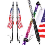 fl 0.9m rgb flagpole light strip, 3 ft flexible hose, ip67 waterproof | gouly