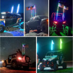 fl 0.9m rgb flagpole light strip, 3 ft flexible hose, ip67 waterproof | gouly