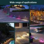 fot6w 6w rgbwic recessed ground angle light, dc24v ip67 smart cloud control | gouly