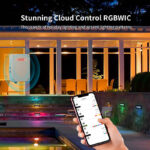 fot6w 6w rgbwic recessed ground angle light, dc24v ip67 smart cloud control | gouly