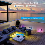 fot6w 6w rgbwic recessed ground angle light, dc24v ip67 smart cloud control | gouly