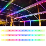 glmd175 ws2811 12v rgb pixel string light, ip68 full color outdoor light | gouly