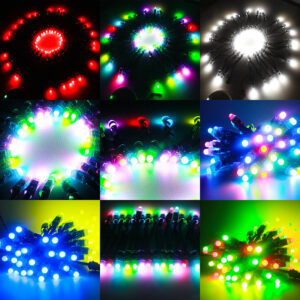 glmd175 ws2811 12v rgb pixel string light, ip68 full color outdoor light | gouly
