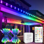 glmd175 ws2811 12v rgb pixel string light, ip68 full color outdoor light | gouly