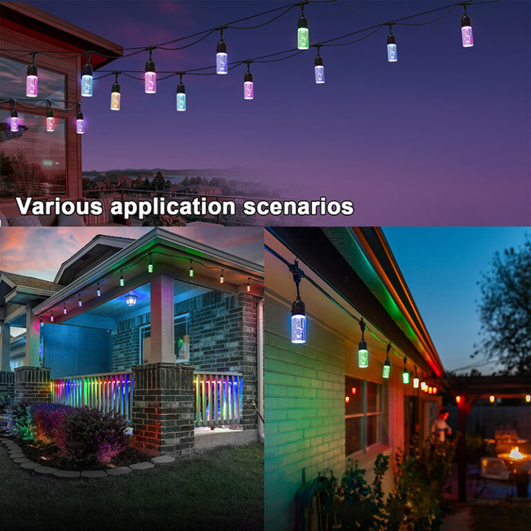 glmd181 t d 12v rgbw chasing string light, ip65 outdoor pendant | gouly