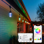 glmd181 t d 12v rgbw chasing string light, ip65 outdoor pendant | gouly