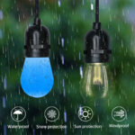 glmd181 t rgbw outdoor bulb string lights, ip67 app wireless control | gouly