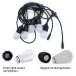 glmd181 t m 12v rgbw pixel string light set, ip67, app and rf remote control | gouly