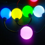 glmd184 rgbw pixel ball string lights, 24v wifi control, ip67 | gouly
