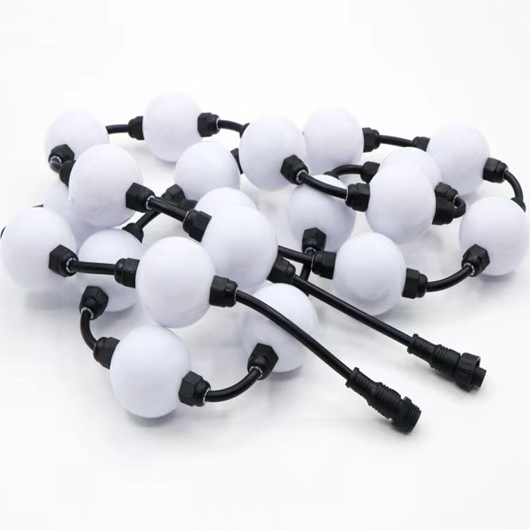 glmd184 rgbw pixel ball string lights, 24v wifi control, ip67 | gouly