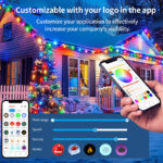 glmd193 36v black rgbwic permanent outdoor lights, ip68 smart app cloud control | gouly