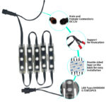 glmd192 rgb chasing 5050 smd led module light, dc12v ip68 pixel sign light | gouly