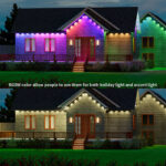 glmd193 36v black rgbwic permanent outdoor lights, ip68 smart app cloud control | gouly