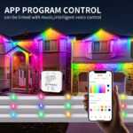 12v rgbw permanent outdoor lights ip68 app control eaves roofline pixel lights | gouly