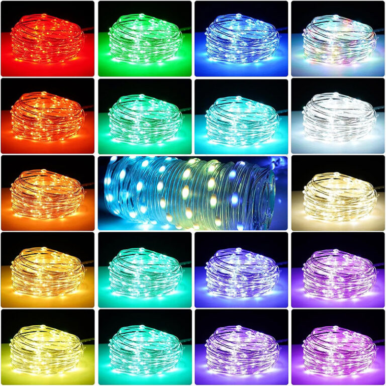 glmd195 dc5v rgb smart curtain fairy lights, ip65 app control | gouly