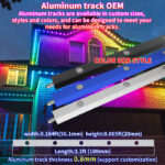 48v rgbwic permanent outdoor pixel lights ip68 app control roofline lighting | gouly