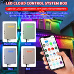 48v rgbwic permanent outdoor pixel lights ip68 app control 4 wire roofline lighting | gouly