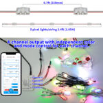 48v rgbwic permanent outdoor pixel lights ip68 app control 4 wire roofline lighting | gouly