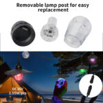 glmd203 t 36v rgbw outdoor patio string lights, ip65 app cloud control | gouly