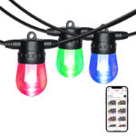 glmd208 24v rgbw smart led string lights, ip65 waterproof, replaceable bulbs | gouly