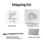 glmd901 dc12 48v wifi bluetooth rgbw led controller, 2.4g rf spi output | gouly