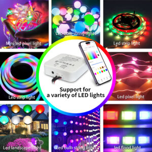 glmd901 dc12 48v wifi bluetooth rgbw led controller, 2.4g rf spi output | gouly