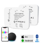 glmd901 dc12 48v wifi bluetooth rgbw led controller, 2.4g rf spi output | gouly