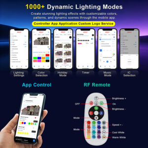 glmd904 1 ip65 wifi bluetooth led controller, 12 48v spi app & rf remote control | gouly