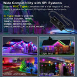 glmd904 1 ip65 wifi bluetooth led controller, 12 48v spi app & rf remote control | gouly